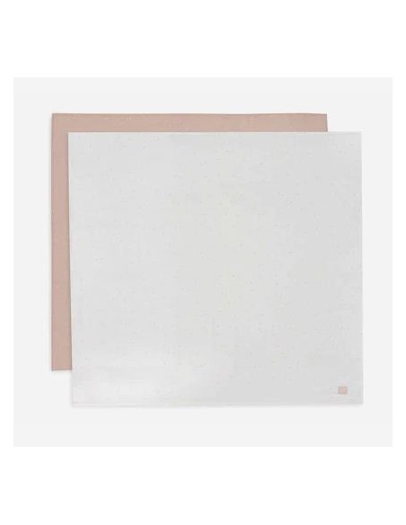 Jollein -  Hydrofiele Doek Large 115x115cm Twinkling - Wild Rose - 2 S