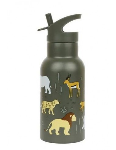 A Little lovey company -Drinkfles: rvs savanne