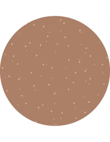 Eeveve round splash mat - Dots Cinnamon