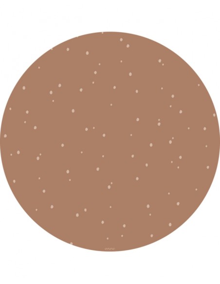 Eeveve round splash mat - Dots Cinnamon