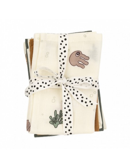 Done by deer - Sea Friends Washandjes 5 Stuks