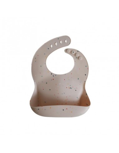 MUSHIE Bib vanille confetti