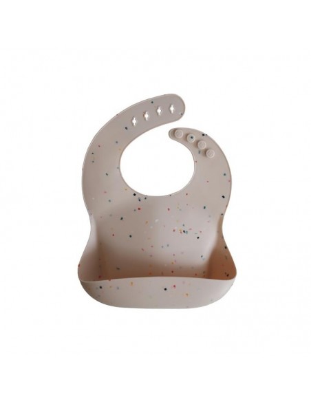MUSHIE Bib vanille confetti