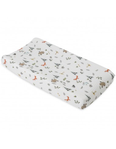 Little Unicorn - Katoenen Tetra Aankleedkussenhoes - Bosvrienden - One