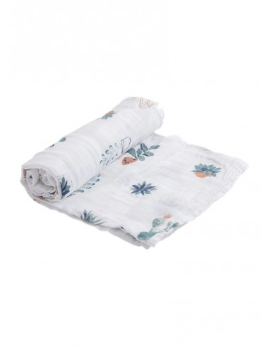 Little Unicorn - Katoenen Tetra Wikkeldoek - Augurkenpotten - 120x120