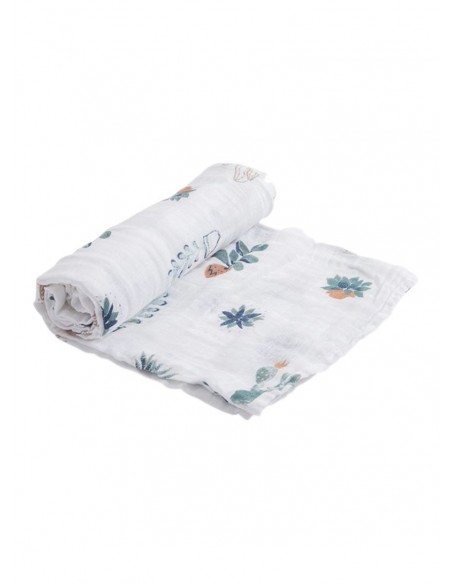 Little Unicorn - Katoenen Tetra Wikkeldoek - Augurkenpotten - 120x120