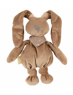 Nattou - Lapidou Knuffel - Konijn Mokka