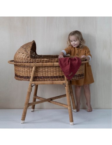 swaddle doek 70 x 70 pure indian red/ochre