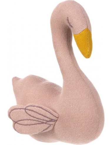 Knitted Toy with rattle/crackle Little Water Swan