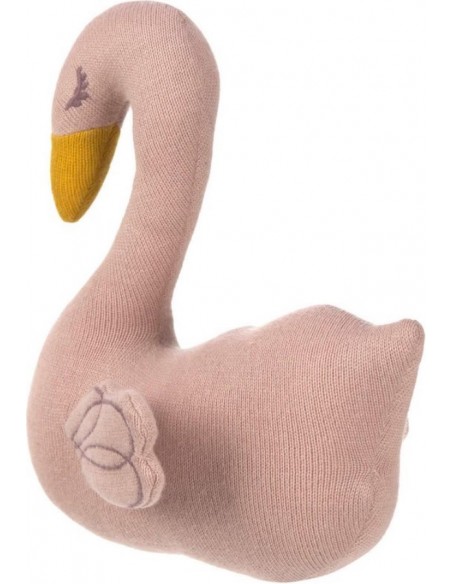 Knitted Toy with rattle/crackle Little Water Swan