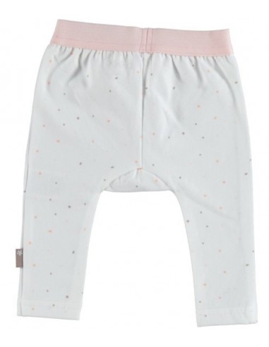 BESS legging wit met stipjes