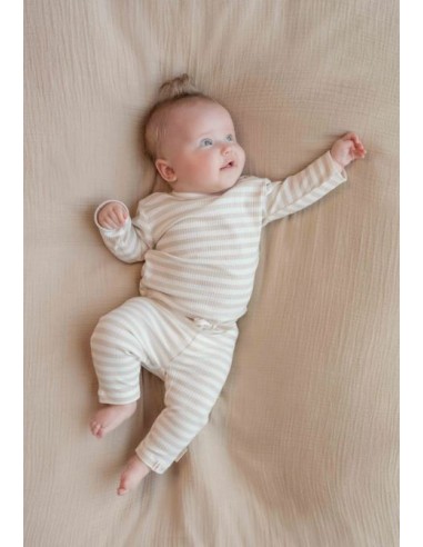 Little Dutch Broekje Stripe Sand/White
