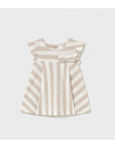Mayoral kleedje beige wit
