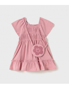 Mayoral kleedje met handtas roze