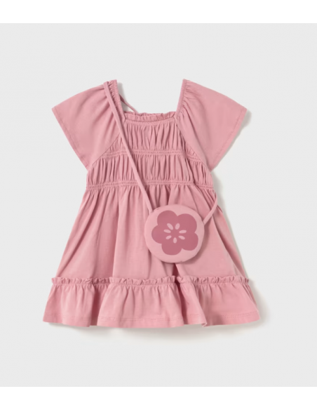 Mayoral kleedje met handtas roze