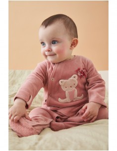 Noukie's - Corduroy fluwelen pyjama, hart