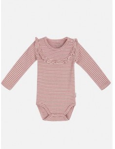 Hust en Claire - romper Britta roze gestreept