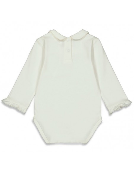 Feetje romper wit 'dotty'