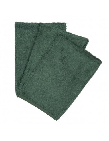 Timboo - Set van 3 washandjes aspen green