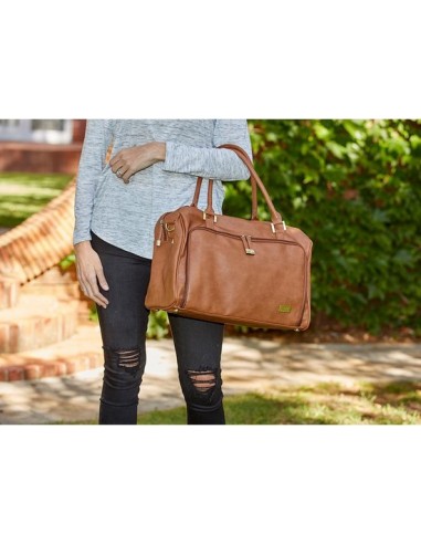 Isoki Double Zip Satchel redwood