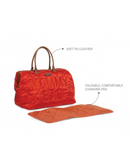 Mommy bag verzorginstas - Puffered Red