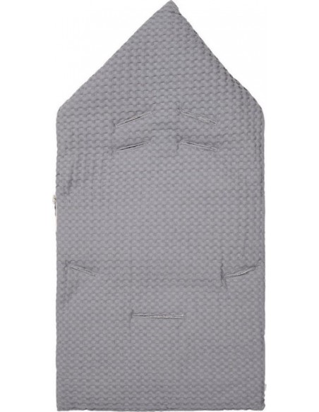 Koeka - Baby Voetenzak Oslo (3-puntsgordel) - Steel grey/pebble - One