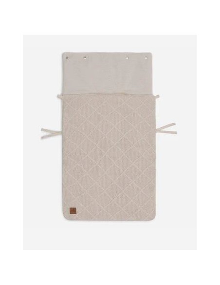 Jollein - Voetenzak groep 0+ 3/5 punts Check Knit - Oatmeal