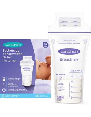 Lansinoh - bewaarzakjes voor moedermelk (50 stks)