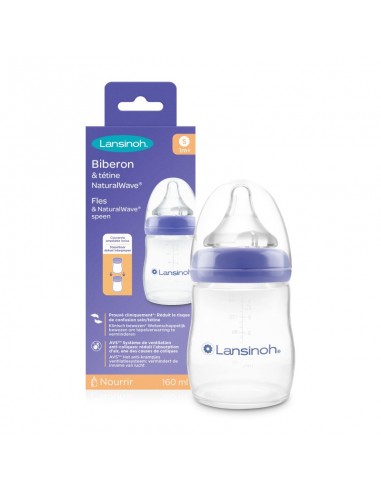 Lansinoh - Drinkfles & NaturalWave® speen 160ml