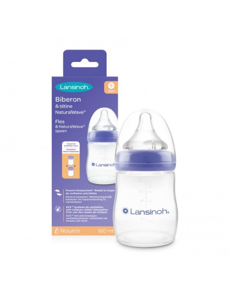 Lansinoh - Drinkfles & NaturalWave® speen 160ml