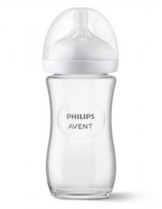 Natural 3.0 zuigfles 240 ml Glas