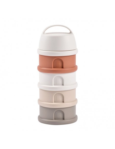 Beaba - Stapelbare doseerdozen 4 compartimenten cotton white/terracott