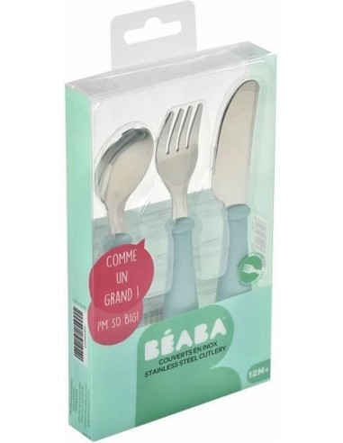 3-delig inox bestek airy green