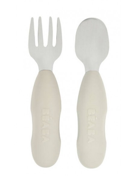 Set van 2 roestvrijstalen besteksets velvet grey