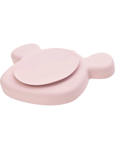 Bordje met vakjes Silicone Little Chums Mouse roze