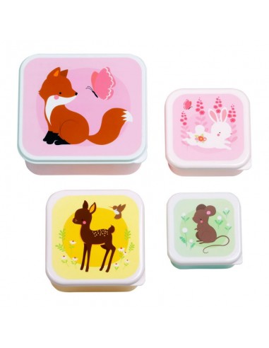 Lunch & snack box set: Bosvriendjes