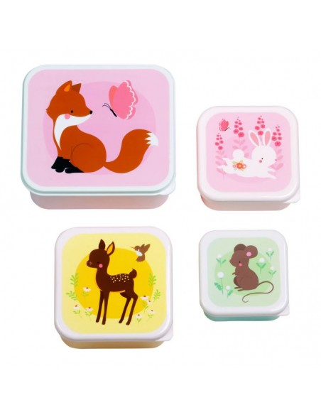 Lunch & snack box set: Bosvriendjes