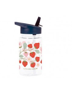 Drinkfles: aardbeien